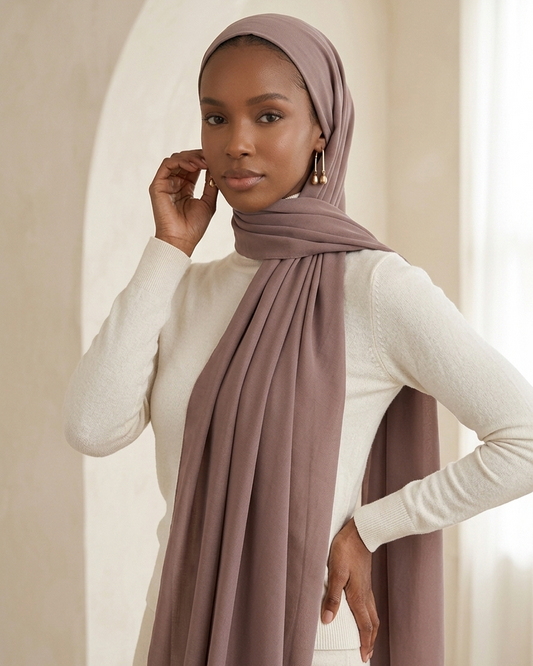 Premium Chiffon-Smoky Orchide