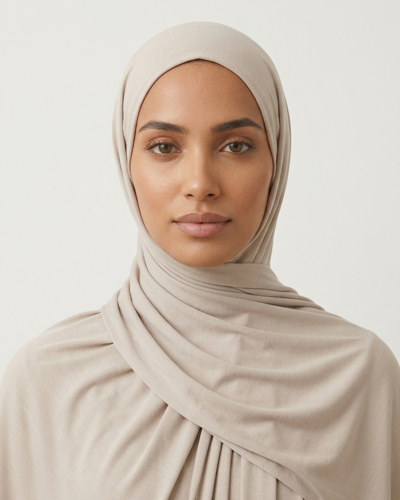 Atmungsaktiver Jersey-Beige