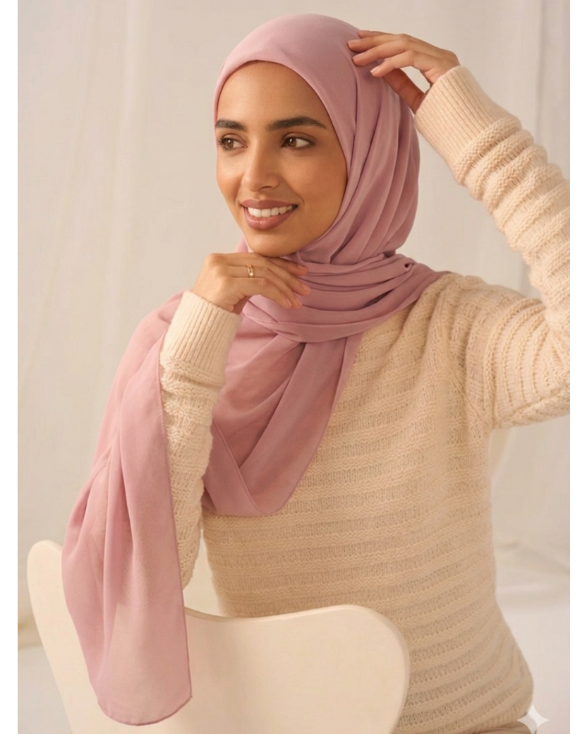 Premium Chiffon-Blush