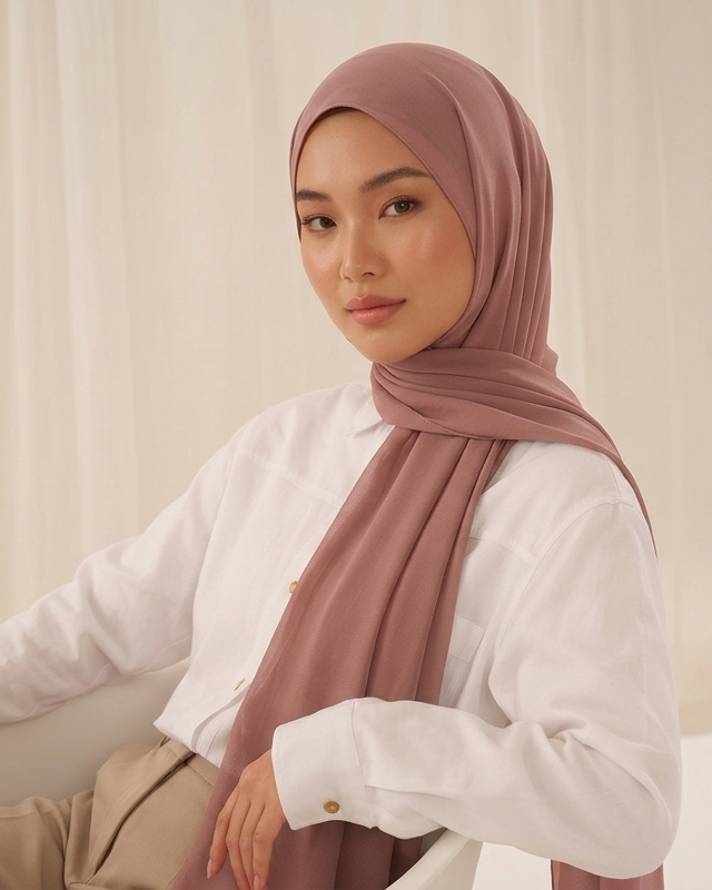 Premium Chiffon-Vintage Rose