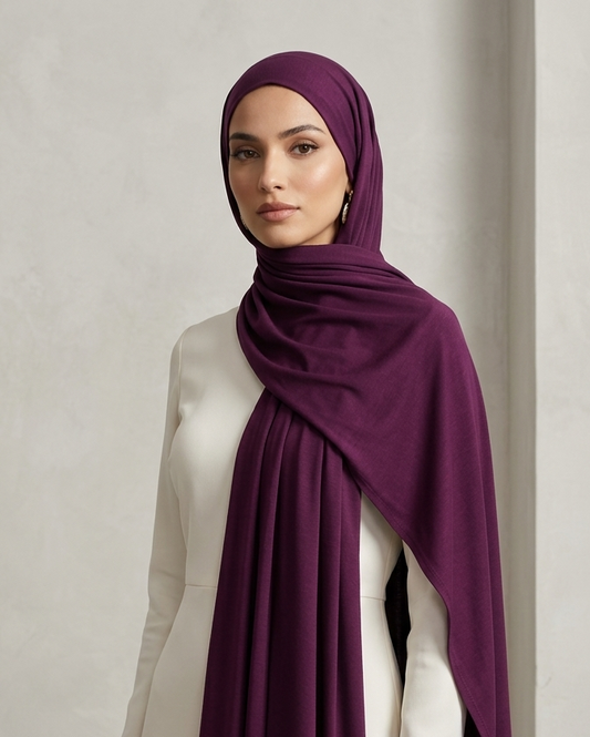 Bamboo Jersey-Edelviolett