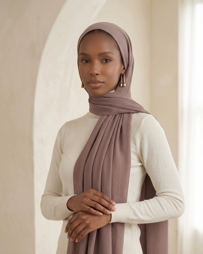 Premium Chiffon-Smoky Orchide