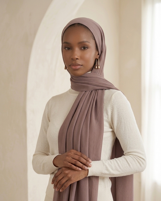 Premium Chiffon-Smoky Orchide