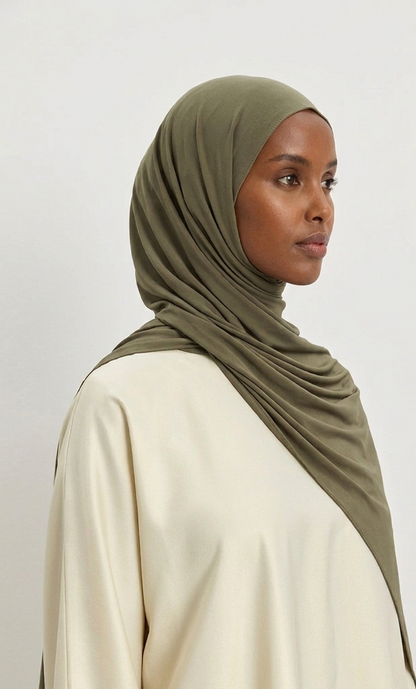 Liquid Jersey-Tiefe Olive