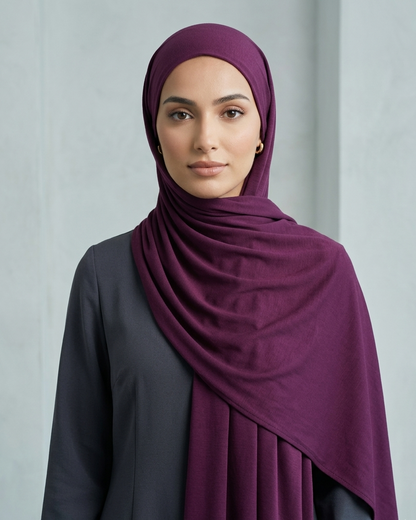 Bamboo Jersey-Edelviolett