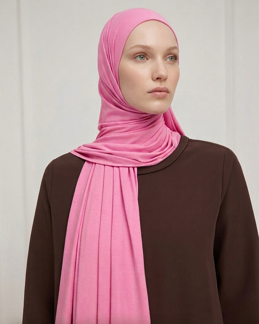 Bamboo Jersey- Zuckerwatte-Rosa