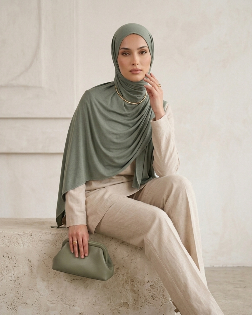 Bamboo Jersey-Light Sage Green