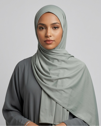 Liquid Jersey Pastell-Oliv