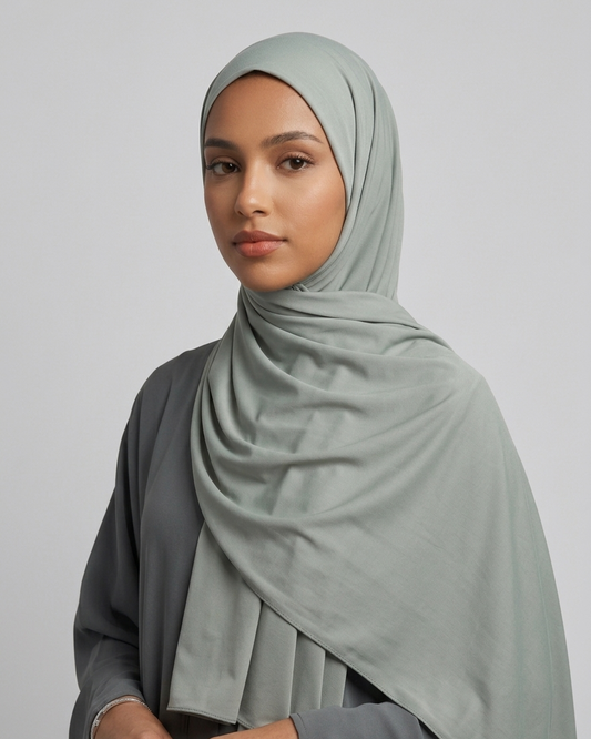 Liquid Jersey Pastell-Oliv