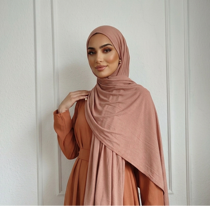Bamboo Jersey-Desaturiertes Mauve