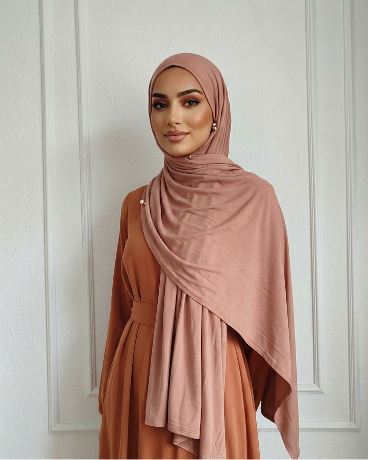 Bamboo Jersey-Desaturiertes Mauve