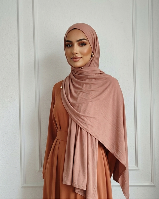 Bamboo Jersey-Desaturiertes Mauve