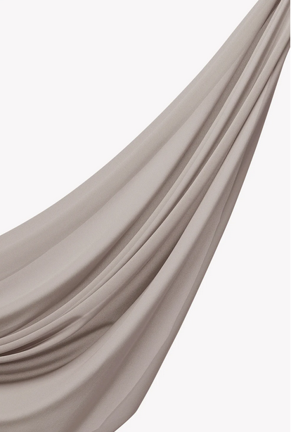 Premium Chiffon-Silbergrau