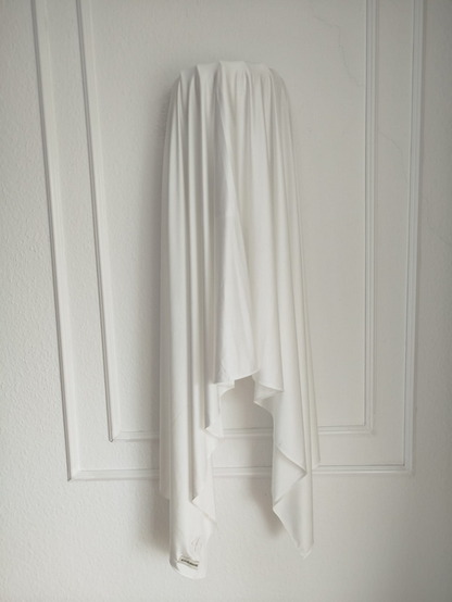 Satin Jersey-Weiß