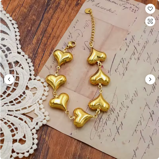 Elegantes Schmuck-Set: Halskette & Armband – Gold