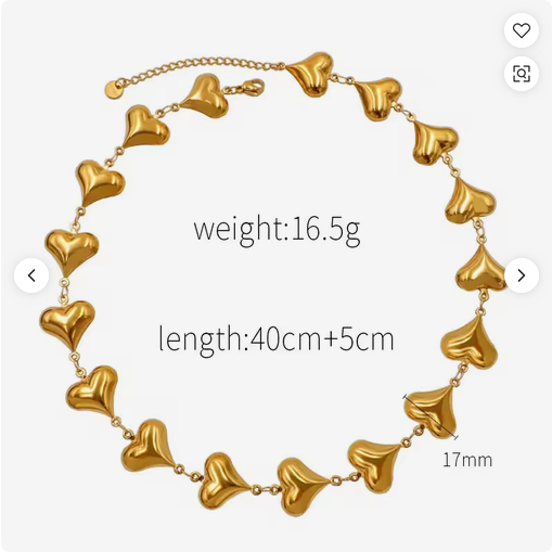 Elegantes Schmuck-Set: Halskette & Armband – Gold