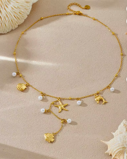Verstellbare Y-Halskette Gold – Wasserfester Edelstahl