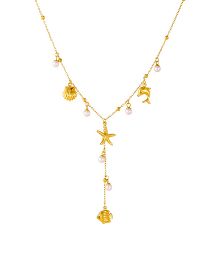 Verstellbare Y-Halskette Gold – Wasserfester Edelstahl