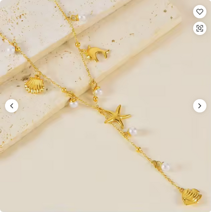 Verstellbare Y-Halskette Gold – Wasserfester Edelstahl
