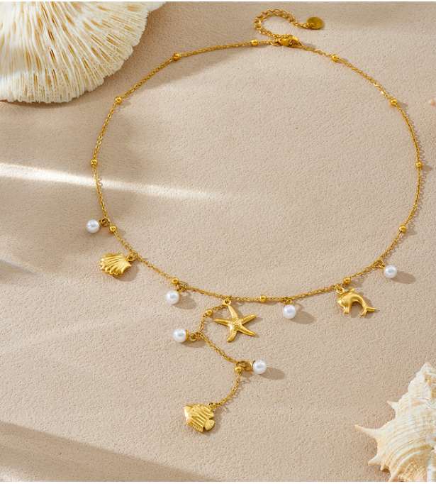 Verstellbare Y-Halskette Gold – Wasserfester Edelstahl
