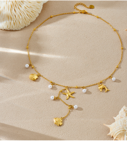 Verstellbare Y-Halskette Gold – Wasserfester Edelstahl