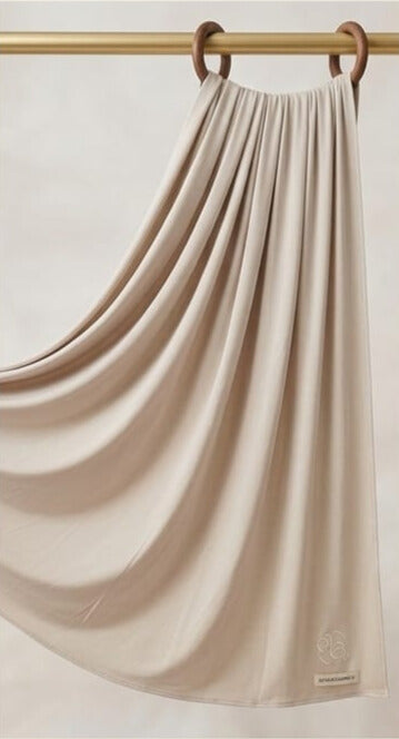 Atmungsaktiver Jersey-Beige